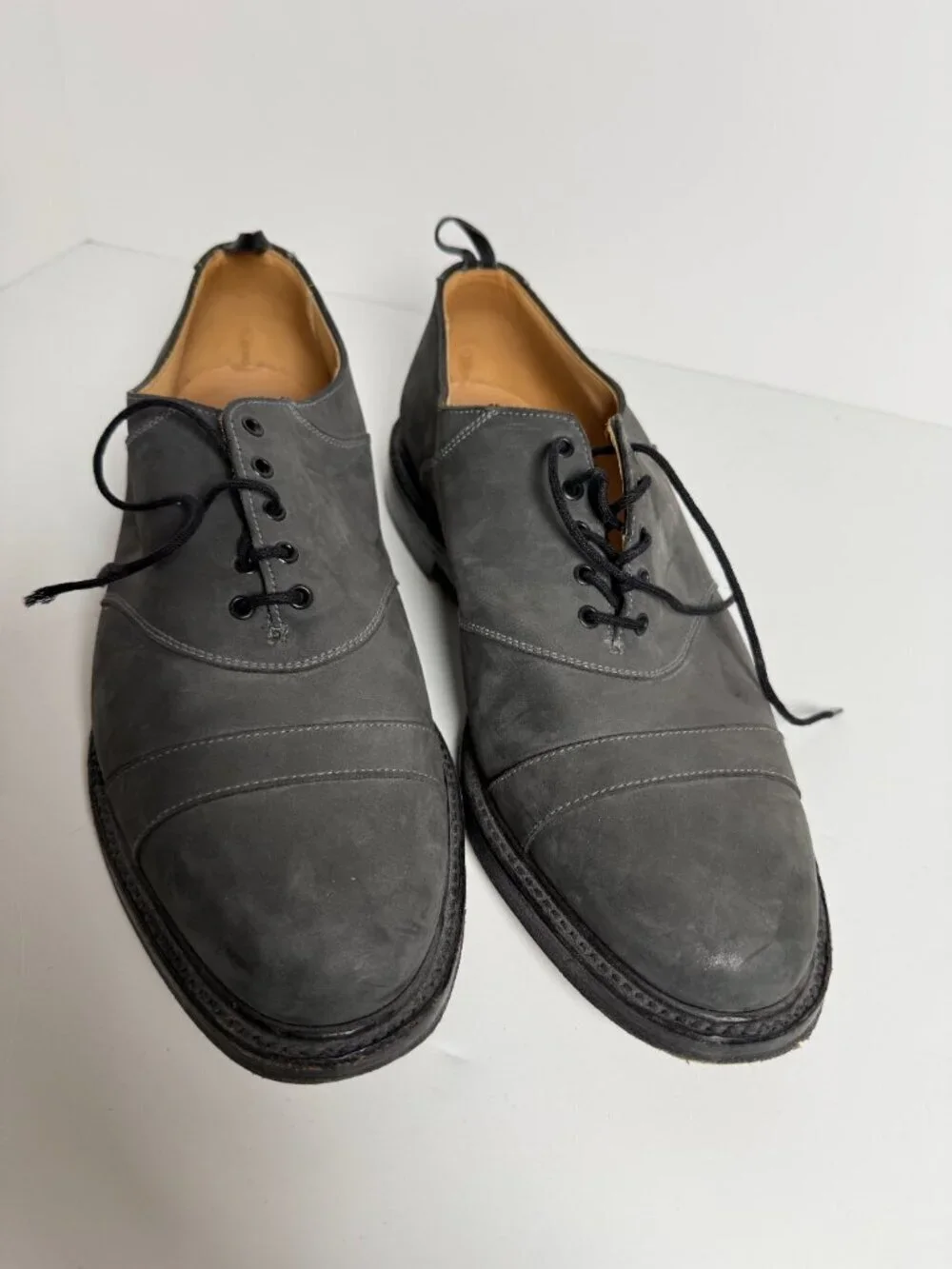 Crockett and Jones Balmoral Saddles/Brooks Brothers Black Fleece Size 9.5D